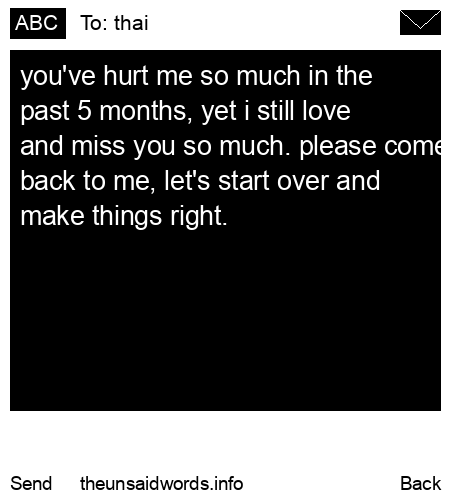 unsent message to thai