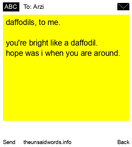 unsent message to Arzi