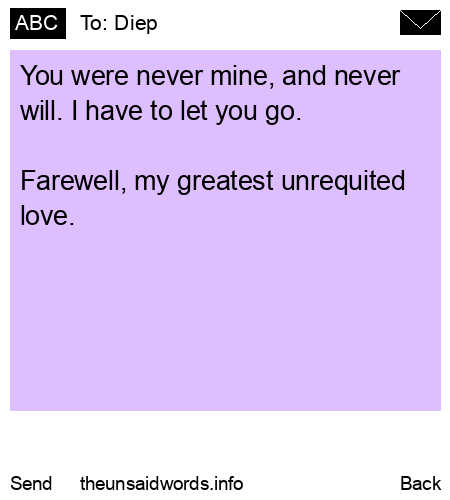 unsent message to Diep