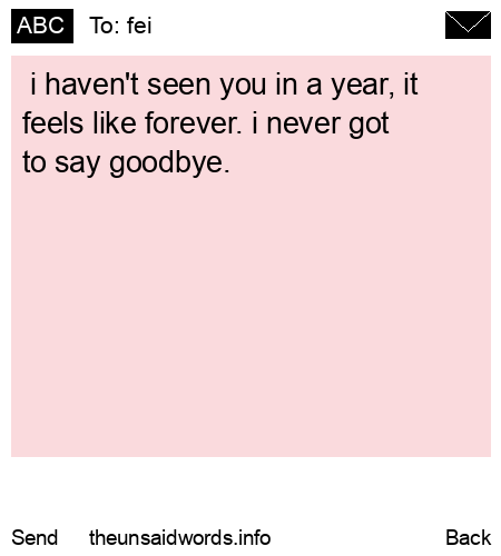 unsent message to fei