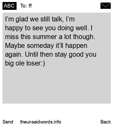 unsent message to ff