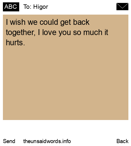 unsent message to Higor