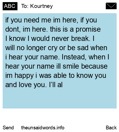 unsent message to Kourtney