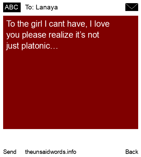 unsent message to Lanaya 