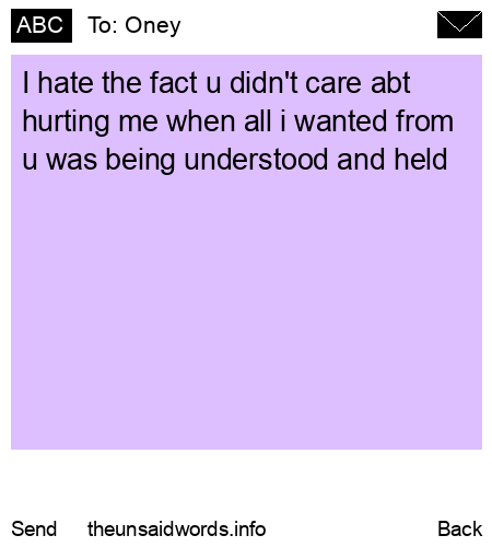 unsent message to Oney