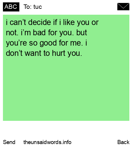 unsent message to tuc