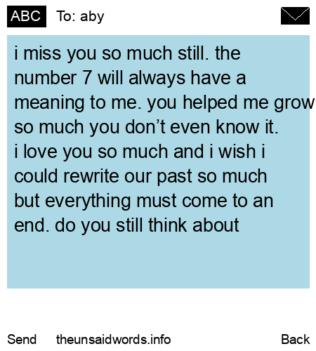 unsent message to aby