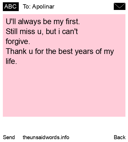 unsent message to Apolinar