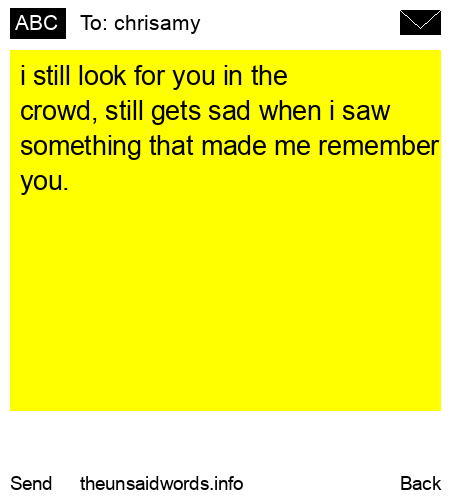 unsent message to chrisamy