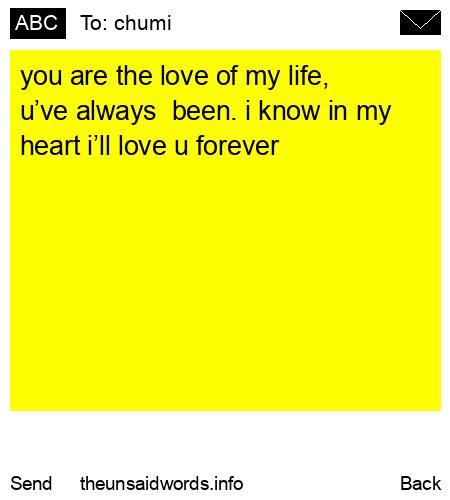 unsent message to chumi