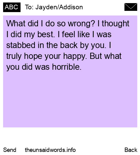 unsent message to Jayden/Addison