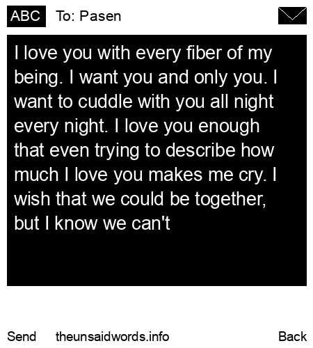 unsent message to Pasen