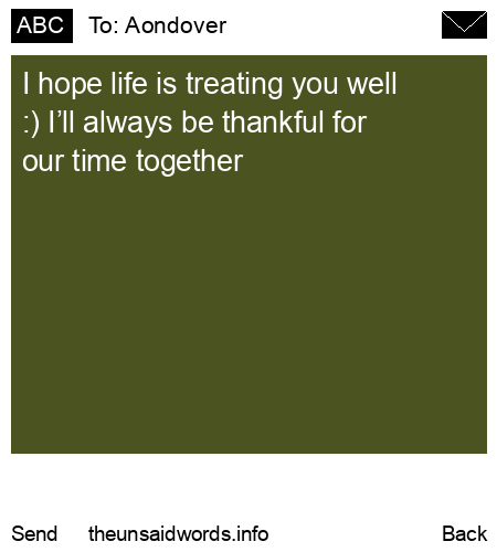 unsent message to Aondover