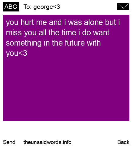 unsent message to george<3