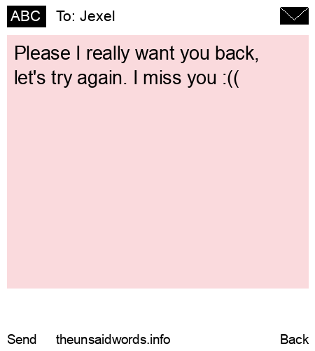 unsent message to Jexel