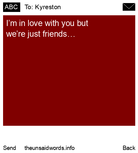 unsent message to Kyreston
