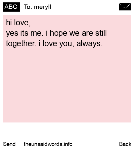 unsent message to meryll