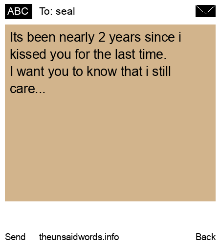 unsent message to seal