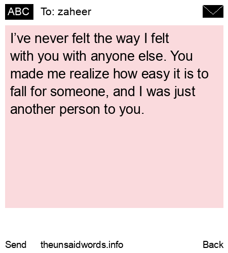 unsent message to zaheer