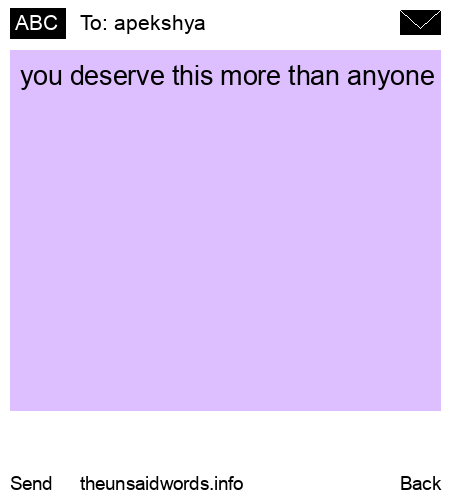 unsent message to apekshya