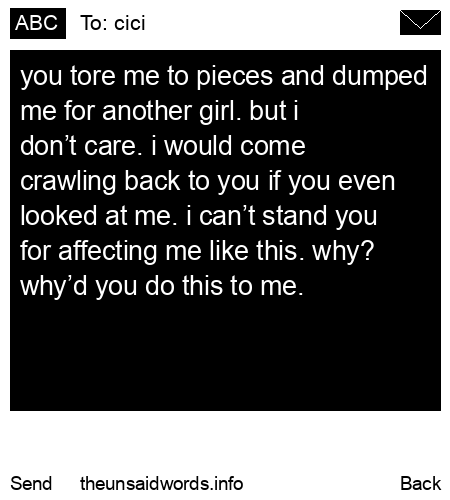 unsent message to cici