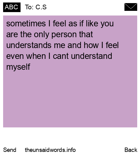unsent message to C.S