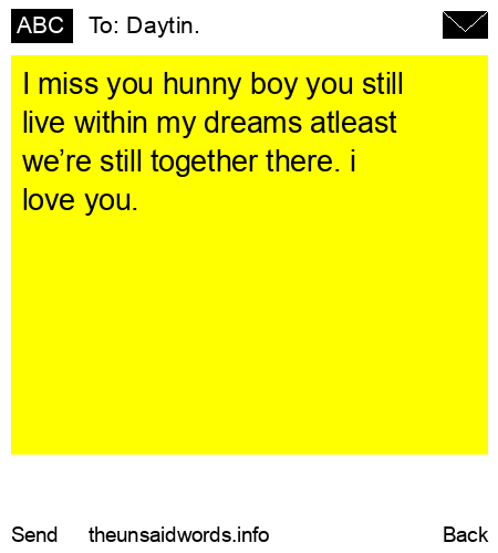 unsent message to Daytin.