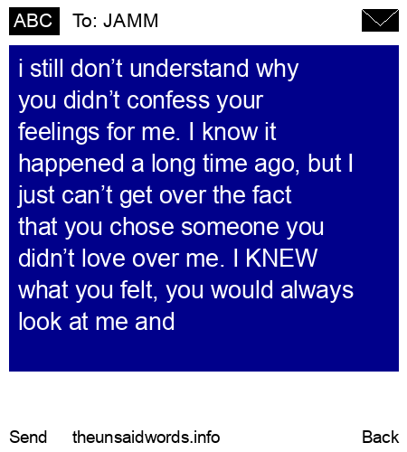 unsent message to JAMM