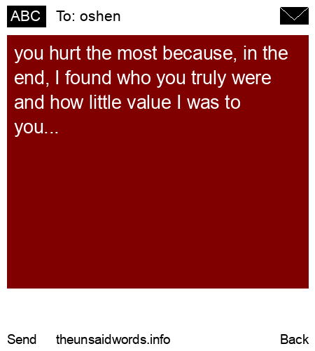 unsent message to oshen