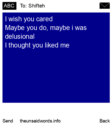 unsent message to Shifteh
