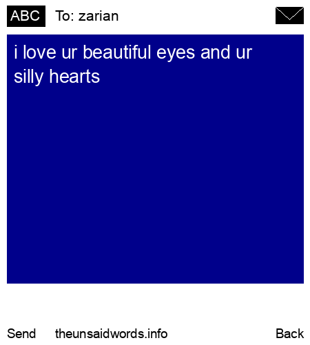 unsent message to zarian