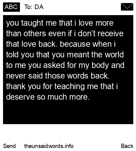 unsent message to DA