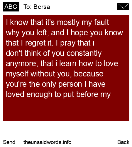 unsent message to Bersa