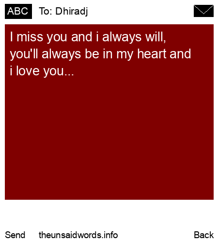 unsent message to Dhiradj 