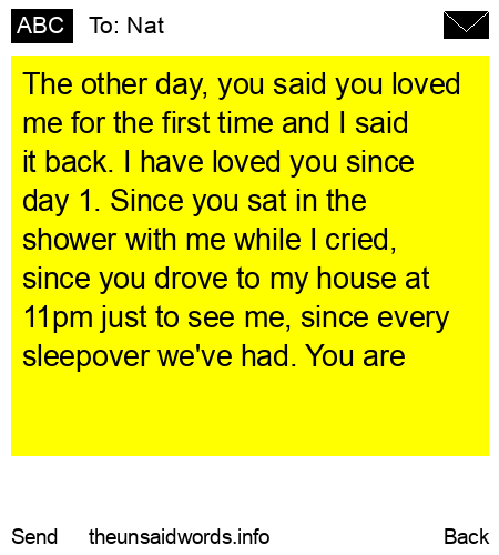 unsent message to Nat