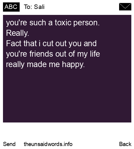unsent message to Sali
