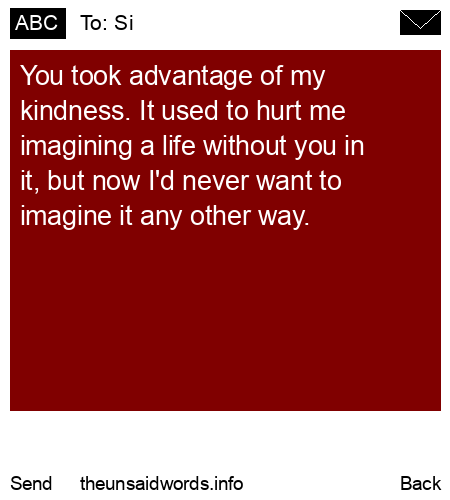 unsent message to Si