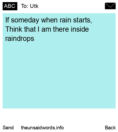 unsent message to Utk