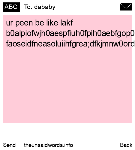 unsent message to dababy