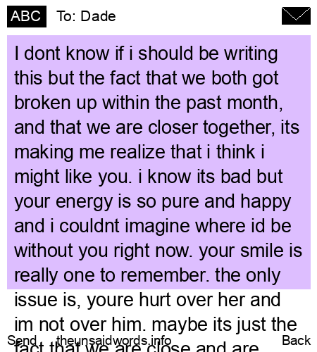 unsent message to Dade