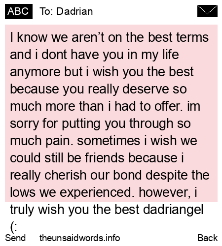 unsent message to Dadrian