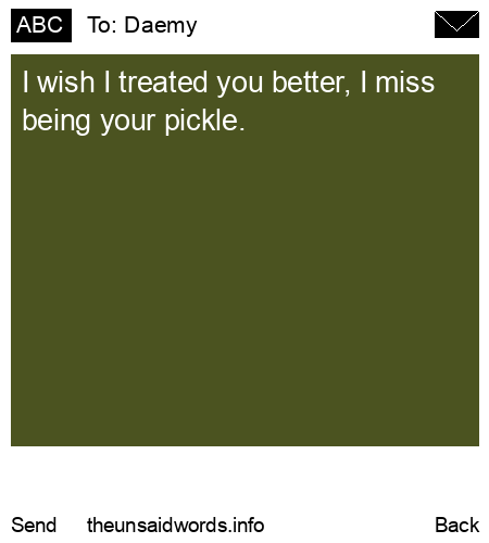 unsent message to Daemy