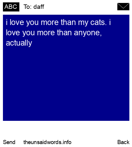 unsent message to daff
