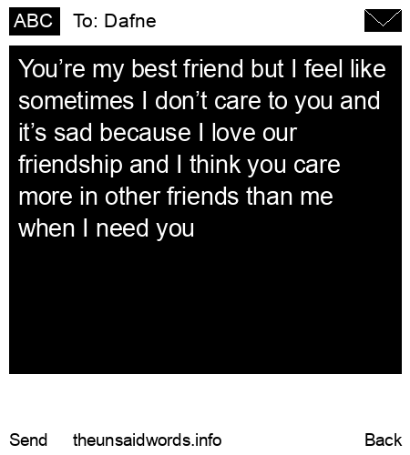 unsent message to Dafne