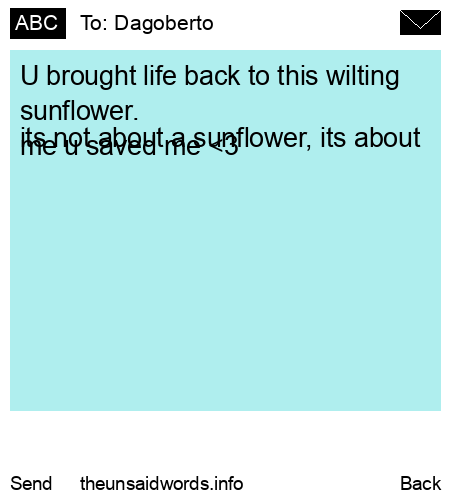 unsent message to Dagoberto 