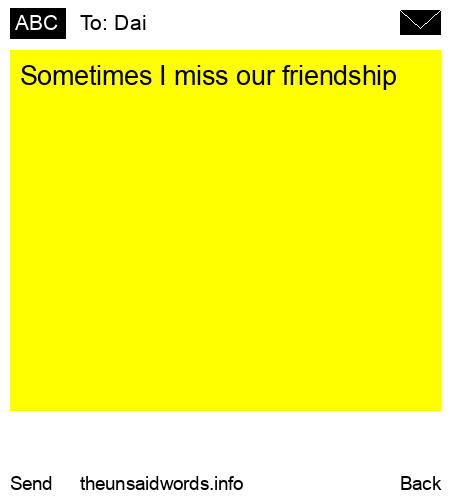 unsent message to Dai 