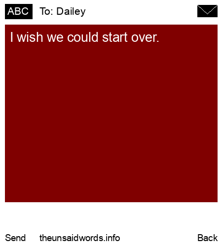 unsent message to Dailey