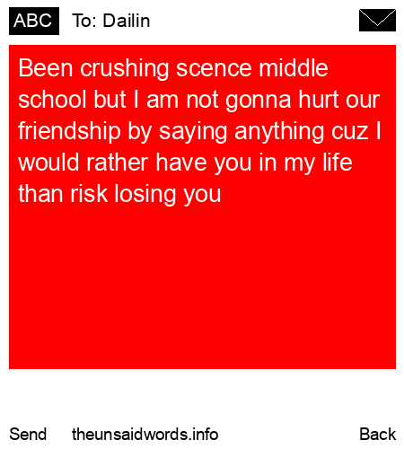 unsent message to Dailin