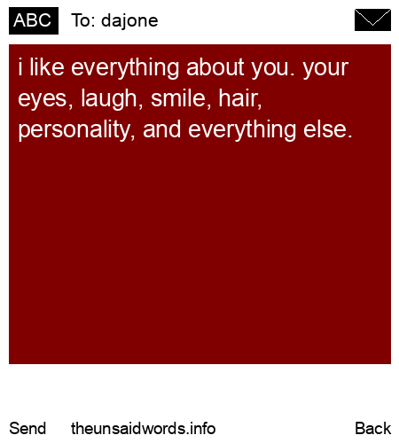 unsent message to dajone