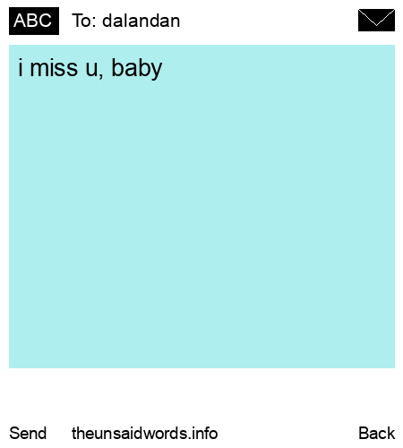 unsent message to dalandan